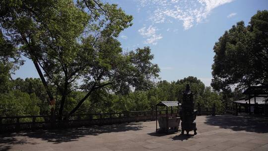 嘉兴柯岩风景区普照寺风景视频