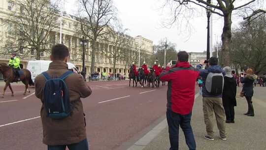 英国骑兵卫队游行