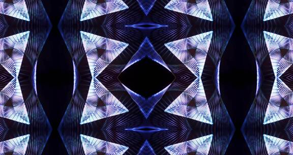 290 4K时尚潮流发光几何动感背景