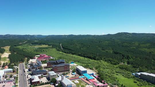 航拍塞罕坝景区