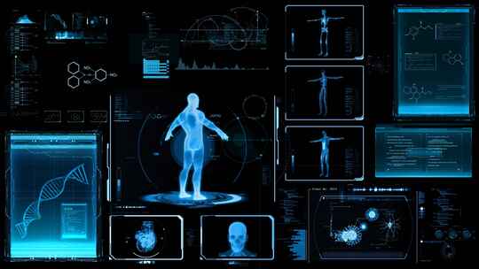 4K 人体影像 数字 未来 数据 大数据 科技