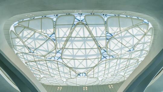 杭州机场T4航站楼莲花钢结构创意空间建筑