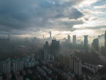 深圳航拍延时摄影深圳平流层天气动态延时4K