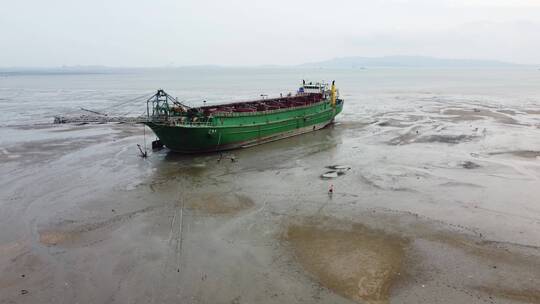 航拍福州江阴港国际码头4K实拍视频