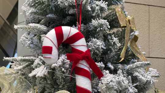 圣诞节圣诞树装饰品装饰物礼物礼品特写
