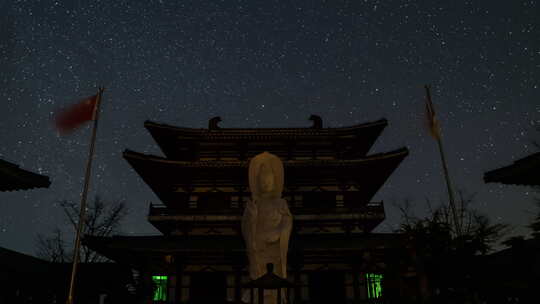 湖北随州大洪山夜晚星空银河延时