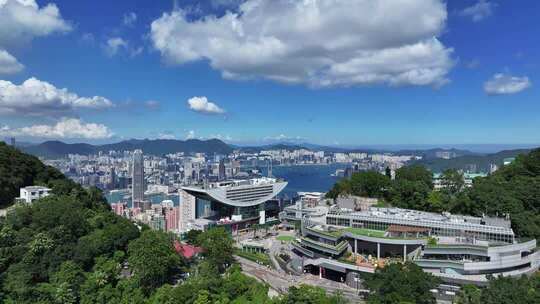 香港维多利亚港航拍