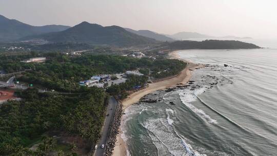 海边沙滩航拍