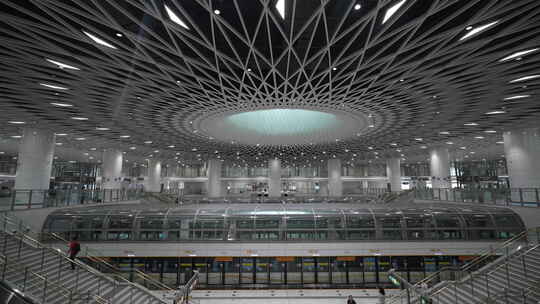 深圳地铁高铁火车候车厅高铁站地铁站视频素材模板下载