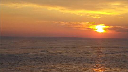 海面上的夕阳视频素材模板下载