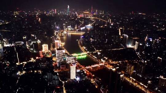 城市建设航拍，中国最强内透夜景