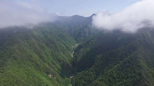 云雾下的保康尧治河