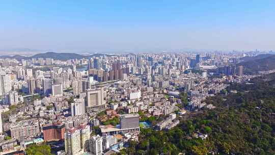 厦门 福建 思明区 大全景 俯瞰思明区