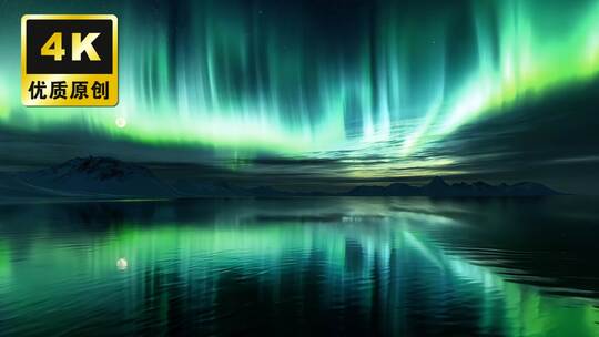 唯美梦幻极光北极夜空唯美夜晚星空星轨