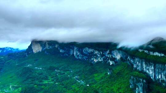 湖北利川朝东岩峡谷云海延时视频