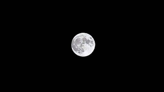 月亮满月高清实拍素材