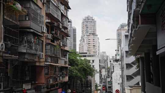 【正版素材】澳门城市街道