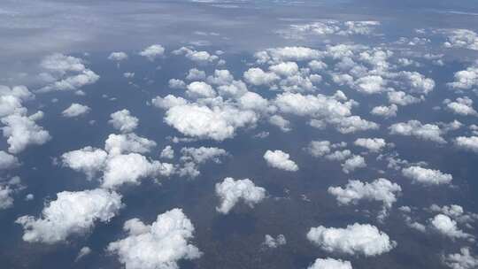 白云天空、天空云层、天空大地