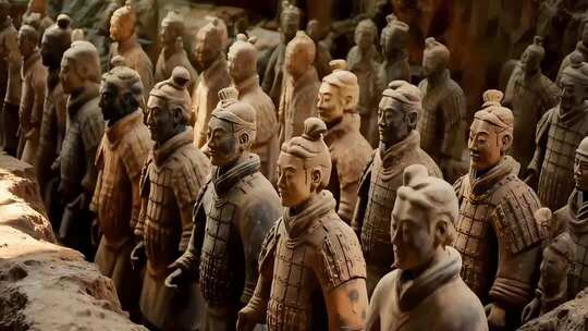 秦始皇陵兵马俑博物馆场景