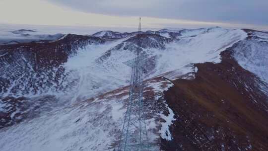 4K西藏5200雪山顶云海铁塔04