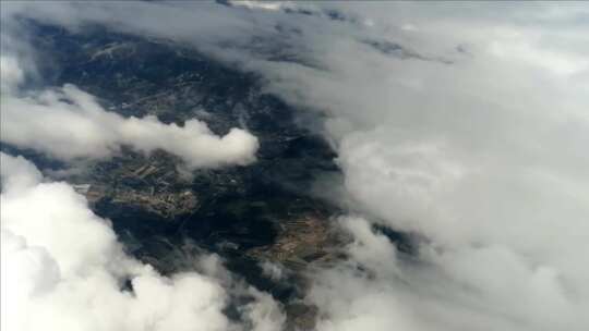 4K -从飞机上看云层