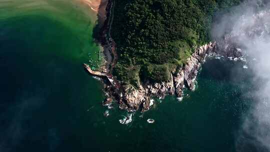 广东阳江海陵岛旅游风光航拍