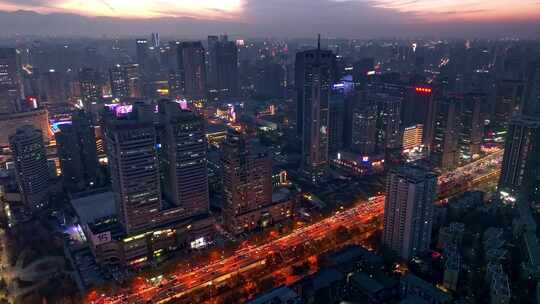 西安城市建筑夜景