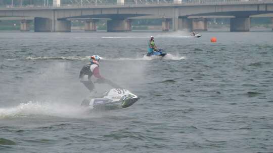 水上摩托艇比赛冲浪激情乘风破浪视频素材模板下载