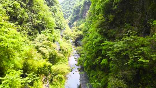 风景区三峡人家龙进溪风景区航拍合集