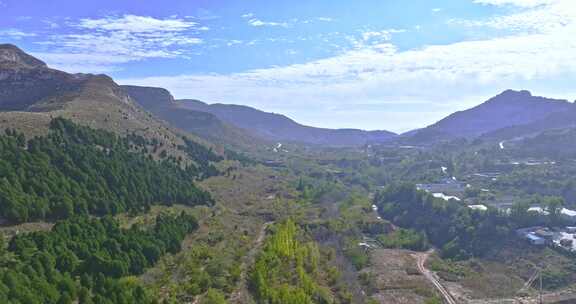 高原高山城市航拍