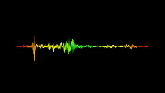 带通道 彩色 音乐波形 韵律节奏 跳动