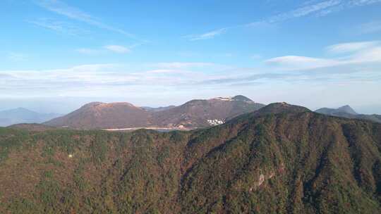 杭州临安浙西天池风景航拍