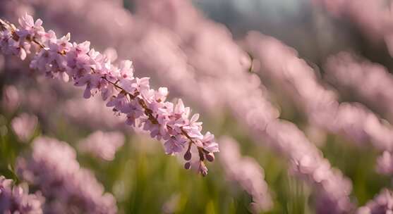 春天桃花特写樱花盛开