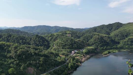 航拍祖国大好河山青山绿水植物