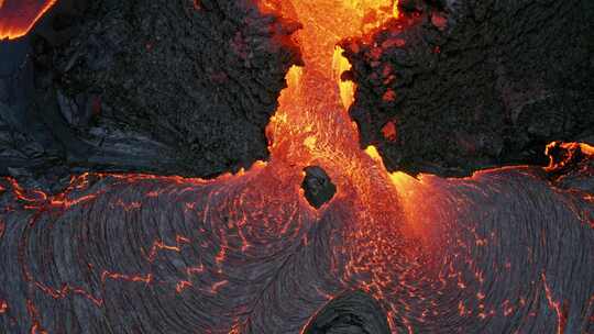 熔岩，火山，喷发，玄武岩