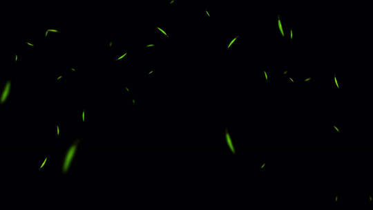 竹叶飘落带通道