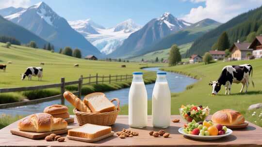 牛奶广告空镜头