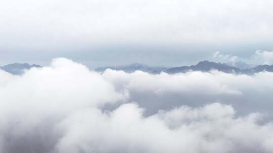 秦岭山脉秋季风景云海