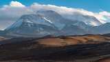 西藏阿里地区纳木那尼峰雪山云雾日落延时高清在线视频素材下载