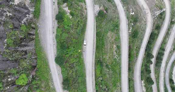 219国道察隅县盘山公路航拍