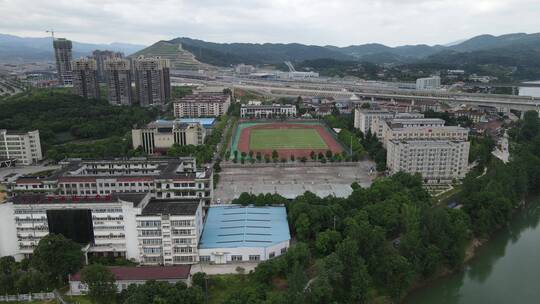 航拍湖南长沙航空学院