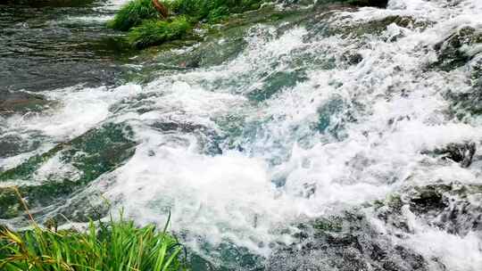 合集组镜大自然天然山泉泉水流水小溪溪流