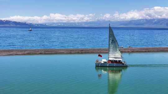 新疆旅游赛里木湖航拍旅拍