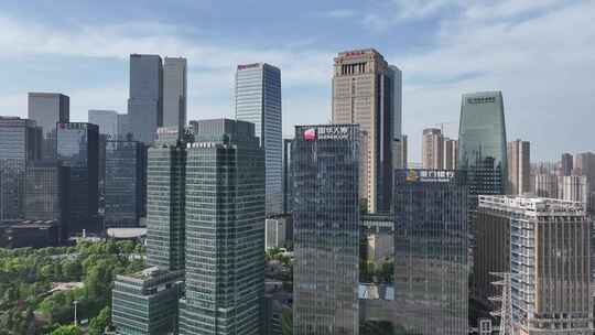 重庆江北嘴中央商务区江北城航拍
