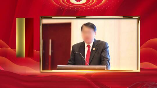 4k红色领导采访边框祝福边框ae模板AE视频素材教程下载