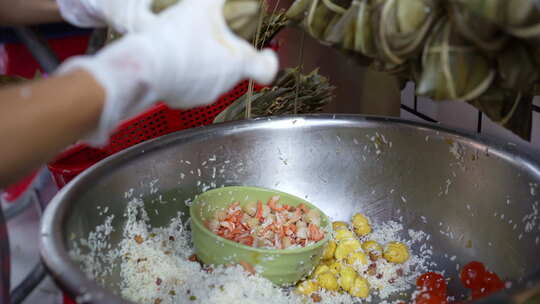 端午节包粽子活动美食传统节日特色食物视频素材模板下载