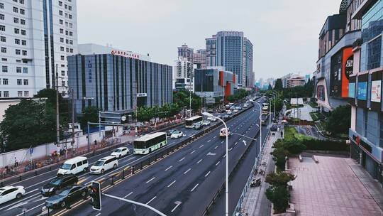 上海徐汇区沪闵路高架航拍