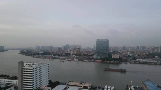 广州荔湾老城区航拍视频素材模板下载