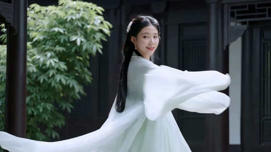汉服女子唯美舞蹈