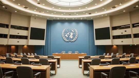 联合国会议室内部场景